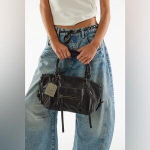 We The Free by Free people Baby Emerson Tote Bag leather in black